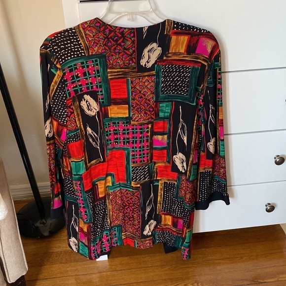 Lady Carol of New York vintage throw, colorful, size 14 - Picture 3 of 4